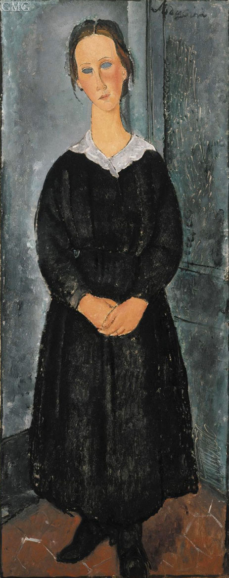 Das Dienstmädchen, c.1918 | Modigliani | Gemälde Reproduktion
