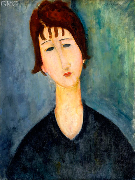 Eine Frau, c.1917/20 | Modigliani | Gemälde Reproduktion