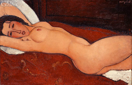 Reclining Nude, 1917 | Modigliani | Painting Reproduction