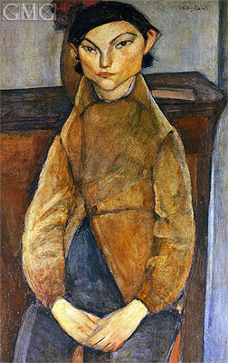 Young Gypsy, 1909 | Modigliani | Painting Reproduction
