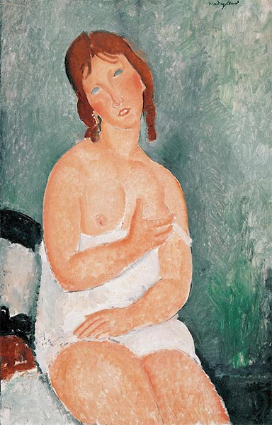 Young Woman in a Shirt | Modigliani | Painting Reproduction