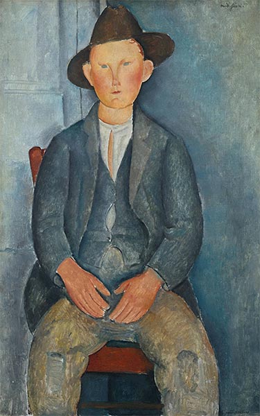 Der kleine Bauer, c.1918 | Modigliani | Gemälde Reproduktion