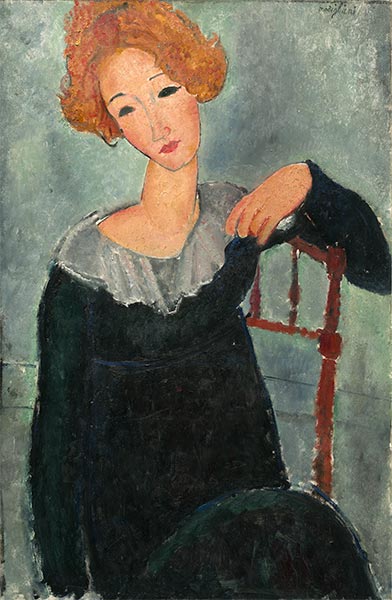 Woman with Red Hair | Modigliani | Painting Reproduction