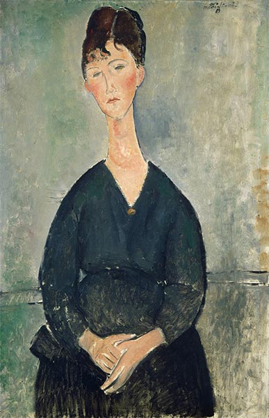 Café Singer, 1917 | Modigliani | Painting Reproduction