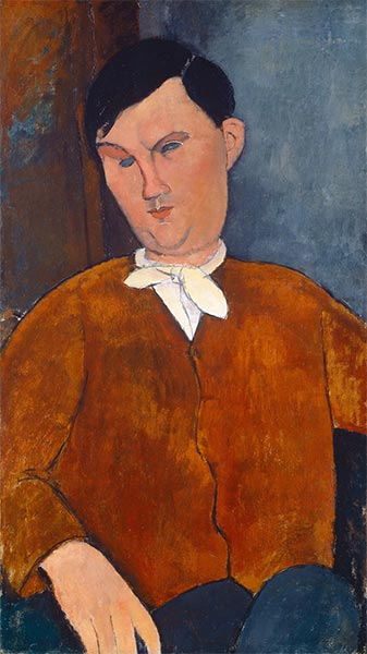 Monsieur Deleu, 1916 by Modigliani | Painting Reproduction