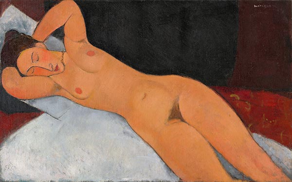 Nude, 1917 | Modigliani | Painting Reproduction