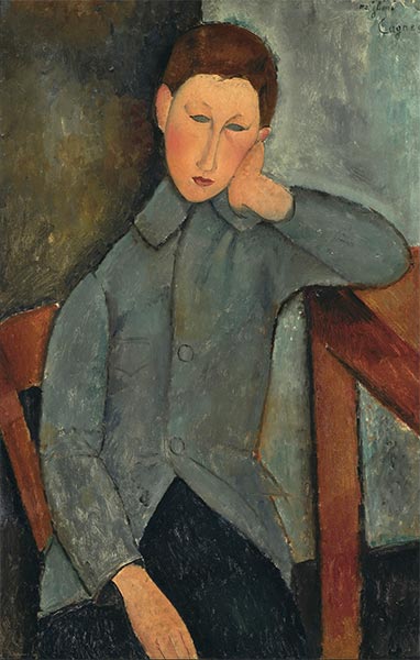 Der Junge, 1919 | Modigliani | Gemälde Reproduktion