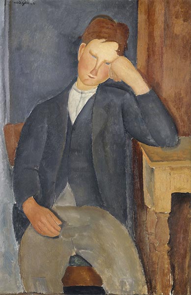 The Young Apprentice, c.1918/19 by Modigliani | Painting Reproduction