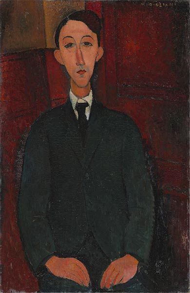 Porträt des Malers Manuel Humbert | Modigliani | Gemälde Reproduktion