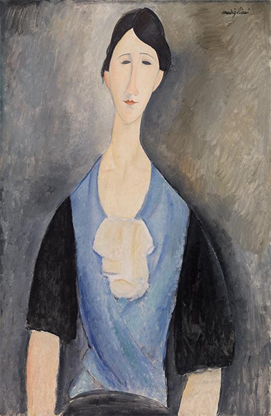 Junge Frau in Blau, 1919 | Modigliani