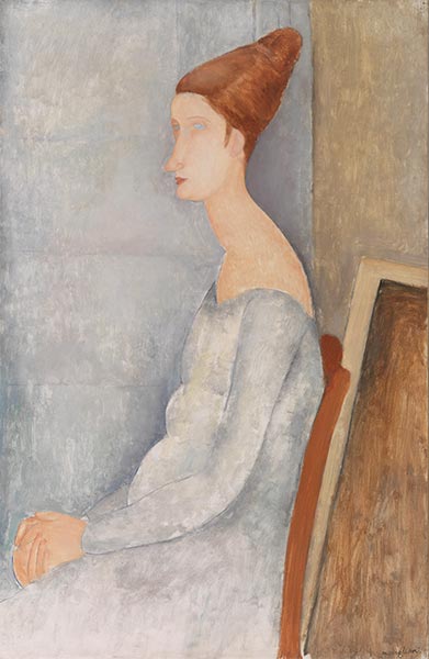 Portrait of Jeanne Hébuterne, 1918 | Modigliani | Painting Reproduction