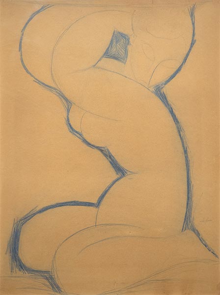 Cariatide, 1912 | Modigliani | Gemälde Reproduktion
