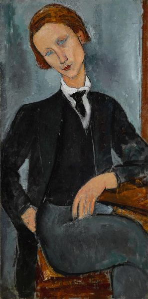 Porträt von Baranowski, n.d. | Modigliani | Gemälde Reproduktion