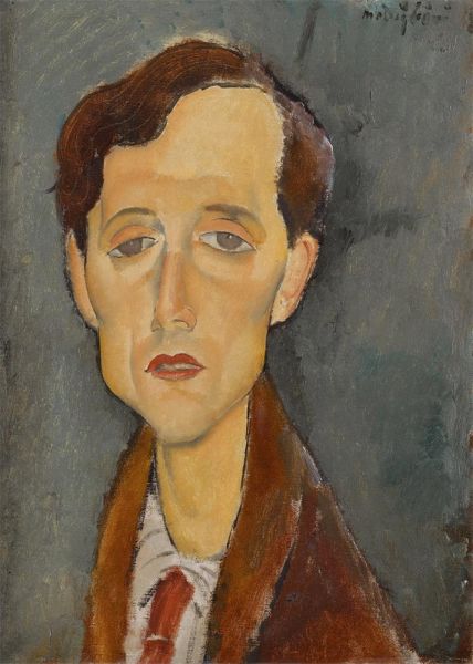 Frans Hellens, 1919 | Modigliani | Painting Reproduction