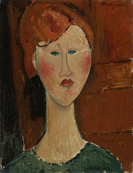 Red-Haired Woman | Modigliani | Painting Reproduction