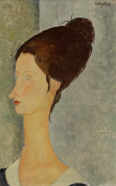 Porträt von Jeanne Hébuterne, c.1918 | Modigliani | Gemälde Reproduktion