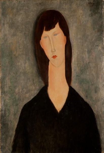 Weibliche Büste, c.1917/20 von Modigliani | Gemälde-Reproduktion