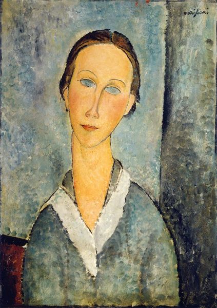Mädchen in einer Matrosenbluse | Modigliani | Gemälde Reproduktion