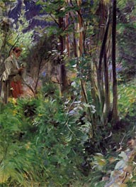 A Woman in a Forest, 1907 von Anders Zorn | Gemälde-Reproduktion