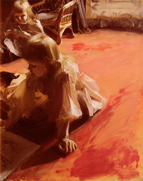 Porträt der Töchter von Ramon Subercaseaux, 1892 | Anders Zorn | Gemälde Reproduktion