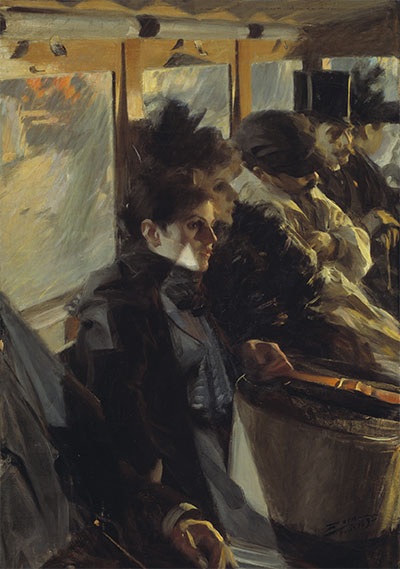 Omnibus, 1892 | Anders Zorn | Gemälde Reproduktion