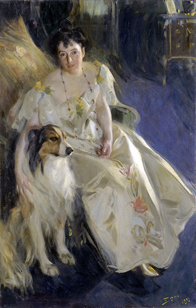 Frau Walter Rathbone Bacon, 1897 | Anders Zorn | Gemälde Reproduktion