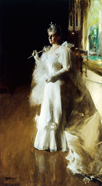 Frau. Potter Palmer, 1893 | Anders Zorn | Gemälde Reproduktion