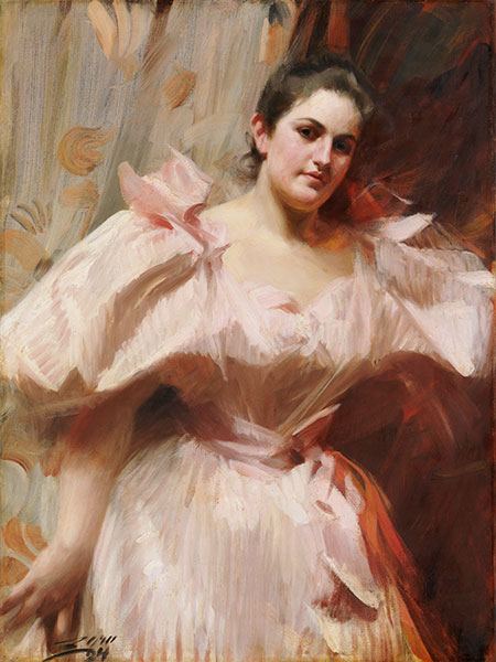 Frieda Schiff, später Frau Felix M. Warburg, 1894 | Anders Zorn | Gemälde Reproduktion