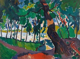 Tree, Landscape on River Bank | André Derain | Painting Reproduction