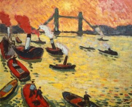 Boats on the Thames | André Derain | Painting Reproduction