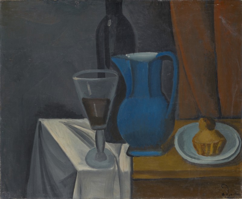 Still Life with Brioche (Glass and Bottle), 1911 | André Derain