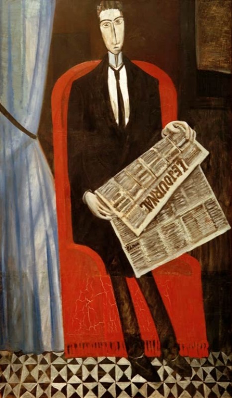 Portrait of a Stranger with Newspaper, 1911/14 | André Derain