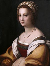 Portrait of a Woman, c.1514 by Andrea del Sarto | Painting Reproduction