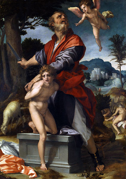 Das Opfer von Isaac, c.1528 | Andrea del Sarto | Gemälde Reproduktion