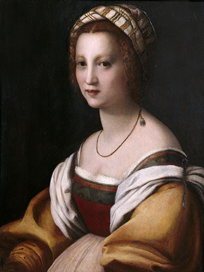 Porträt einer Frau, c.1514 | Andrea del Sarto | Gemälde Reproduktion