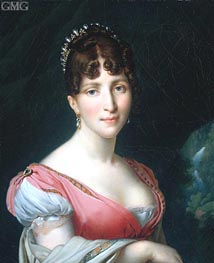 Porträt von Hortense de Beauharnais, Königin von Holland, 1808 von Girodet de Roussy-Trioson | Gemälde-Reproduktion