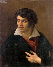 Porträt eines jungen Mannes, undated von Girodet de Roussy-Trioson | Gemälde-Reproduktion