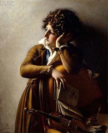 Portrait of Benoit-Agnes Trioson, 1800 by Girodet de Roussy-Trioson | Painting Reproduction