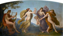 La Danse des Grâces présidée par Apollon, 1814-1816 by Girodet de Roussy-Trioson | Painting Reproduction