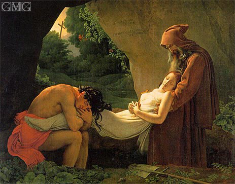 The Entombment of Atala (The Burial of Atala), 1808 | Girodet de Roussy-Trioson | Painting Reproduction