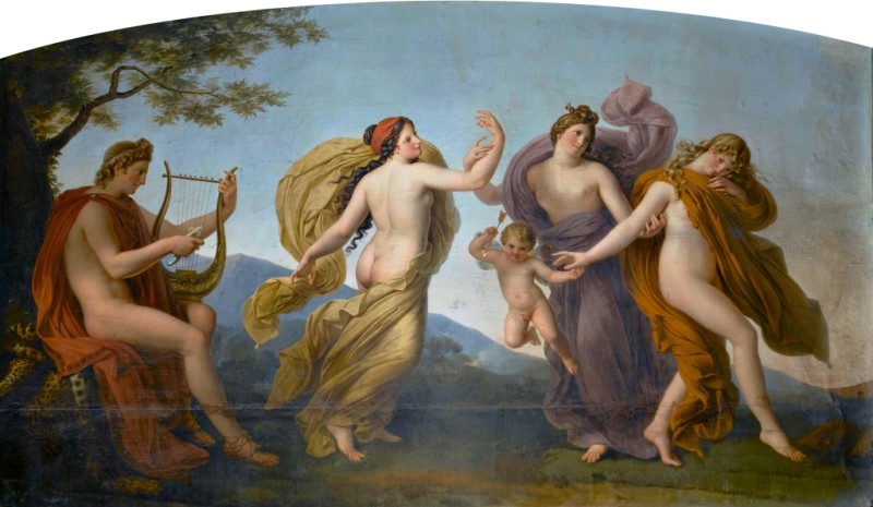 La Danse des Grâces présidée par Apollon, 1814-1816 | Girodet de Roussy-Trioson