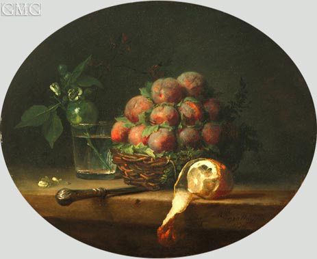Still Life with Plums and a Lemon, 1778 | Vallayer-Coster | Painting Reproduction