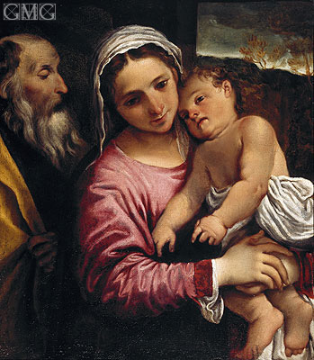 Die Heilige Familie | Annibale Carracci | Gemälde Reproduktion