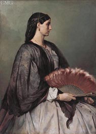 Nanna, c.1861 von Anselm Feuerbach | Gemälde-Reproduktion