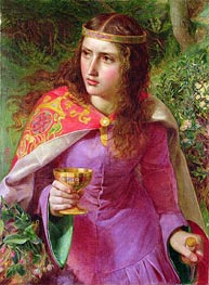 Queen Eleanor, 1858 von Sandys | Gemälde-Reproduktion