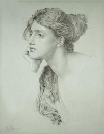 Woman's Head, undated von Sandys | Gemälde-Reproduktion