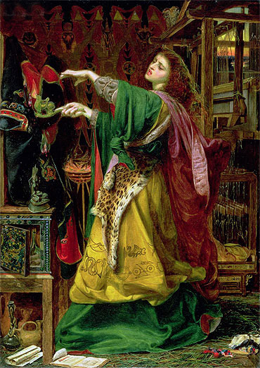 Morgan Le Fay (Queen of Avalon), 1864 | Sandys | Gemälde Reproduktion