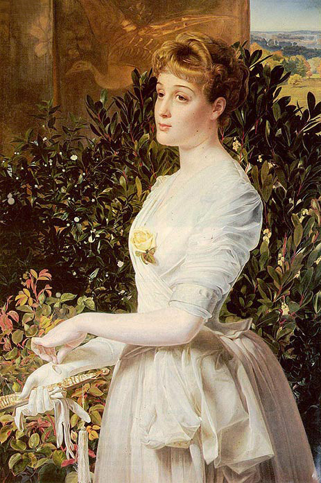 Portrait Of Julia Smith Caldwell, c.1890 | Sandys | Painting Reproduction