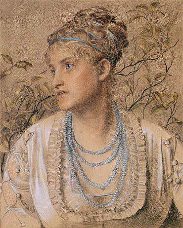 Mary Sandys, c.1871/73 | Sandys | Gemälde Reproduktion