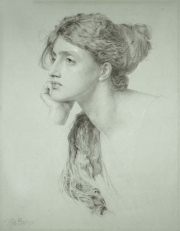 Woman's Head, n.d. | Sandys | Gemälde Reproduktion